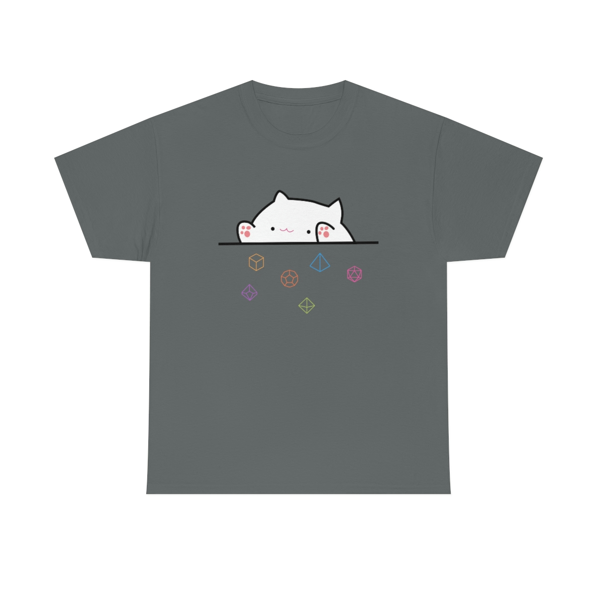 Cat with Dice Tshirt #0016